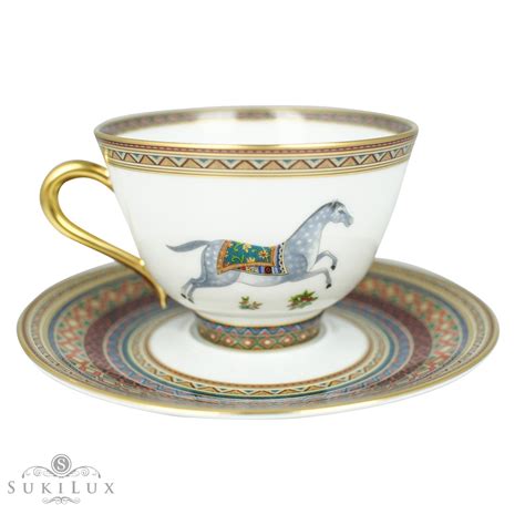 Hermès Cheval D'Orient Tea/ Coffee Pot and Cups Set